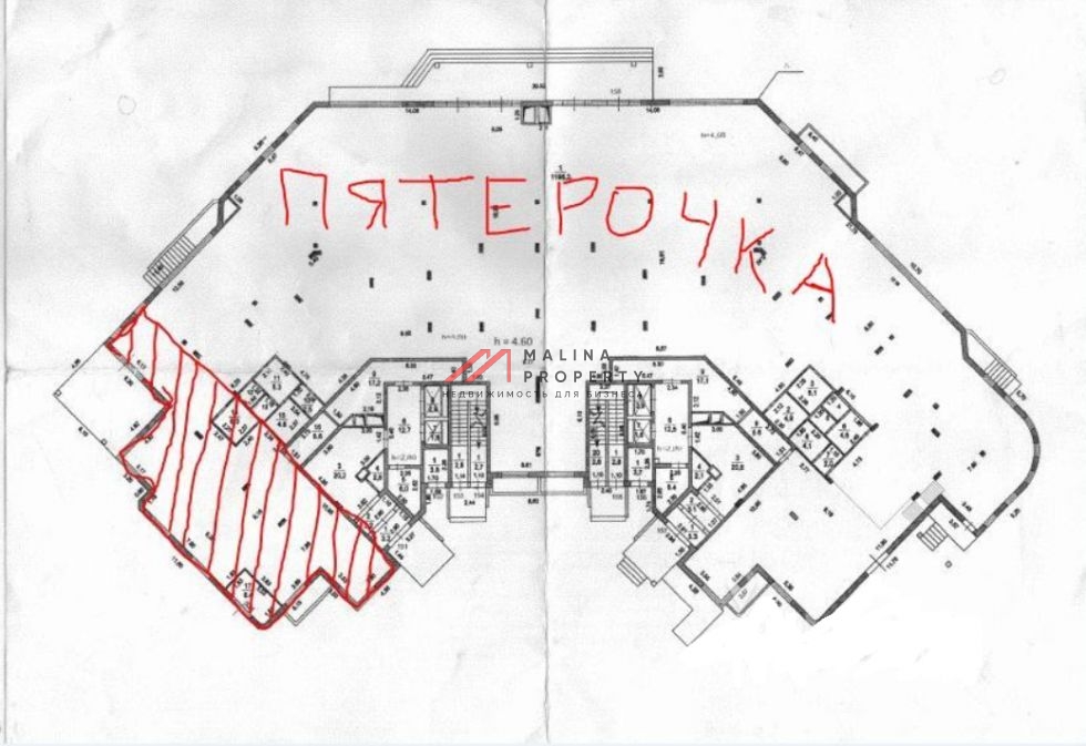 Продажа помещения с Пятерочкой в Новой Москве