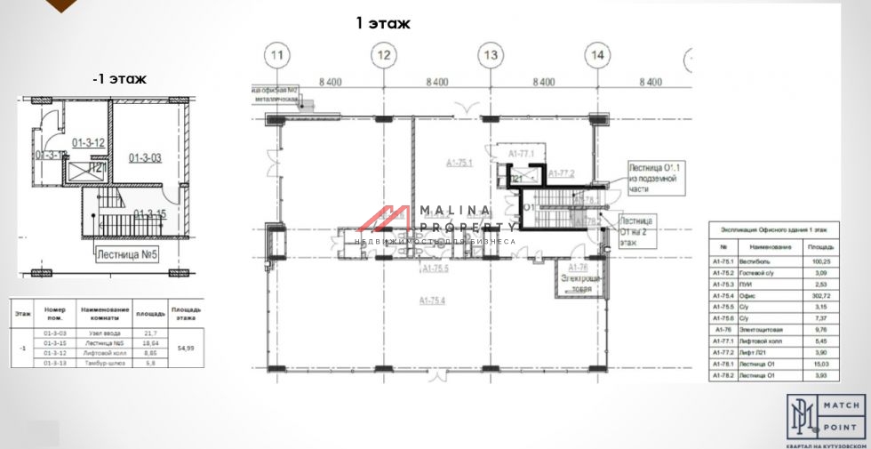 Продажа торгового здания в ЖК MATCH POINT