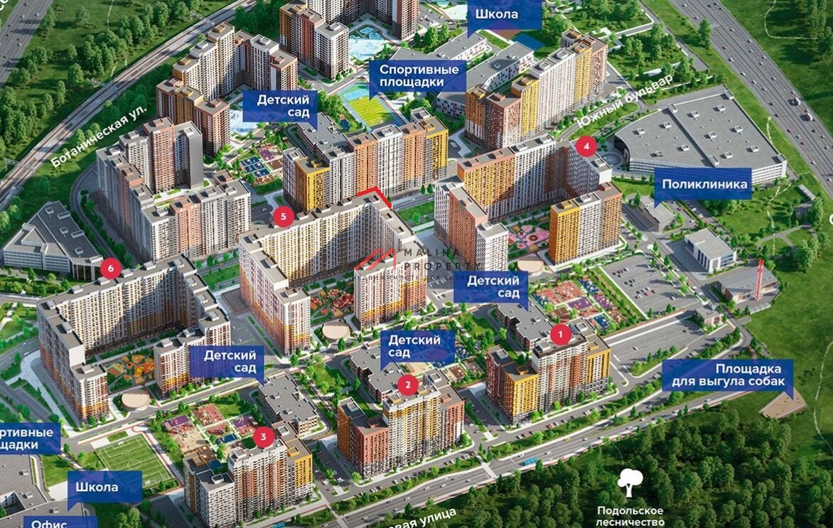 Аренда помещения в жилом комплексе Южная битца