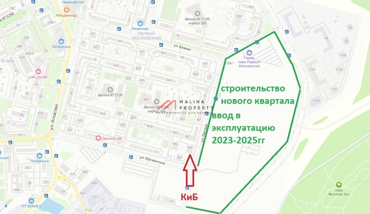 Продажа помещения с арендатором "Красное белое"