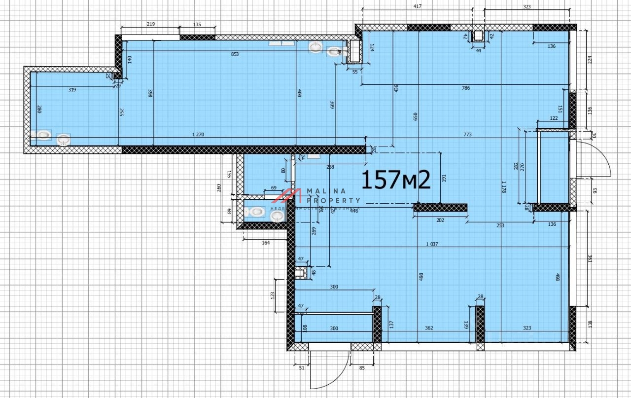 Аренда коммерческого помещения в новостройке