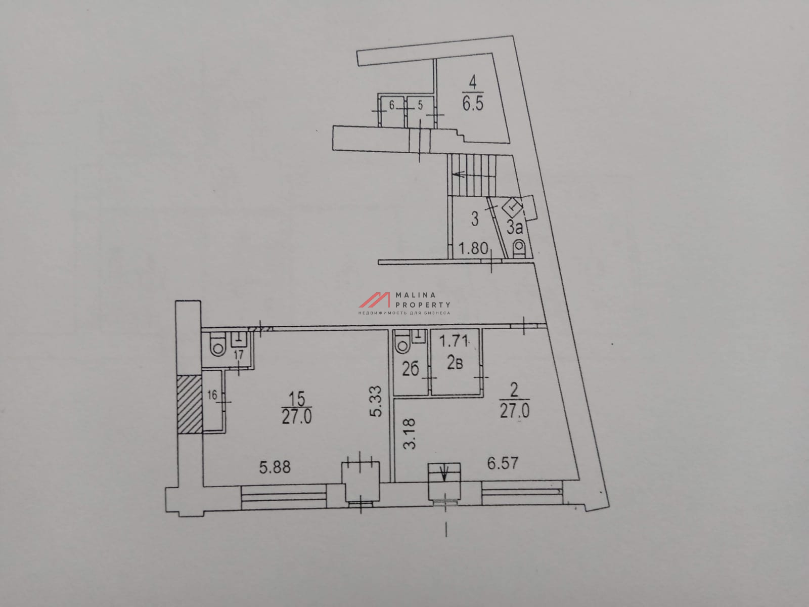 Продажа помещения с арендаторами на Серпуховской