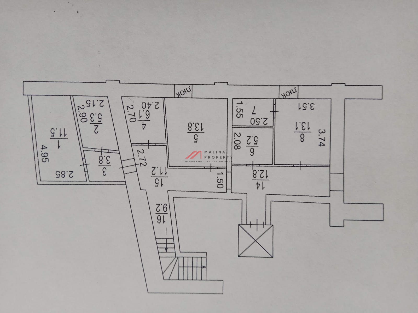 Продажа помещения с арендаторами на Серпуховской