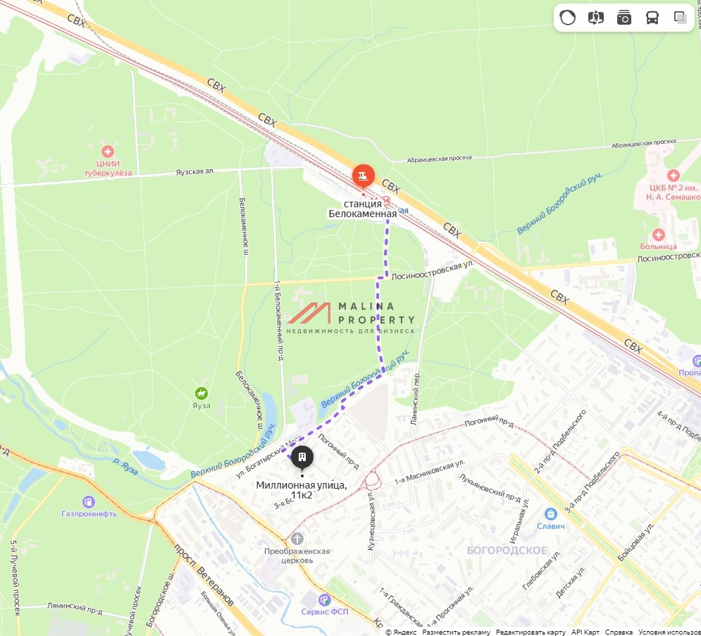 Аренда помещения на Миллионной улице