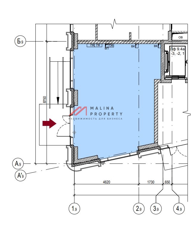 Аренда помещения в жилом комплексе ВТБ Арена парк