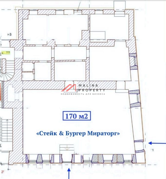 Продажа торгового помещения с арендатором "Мираторг"