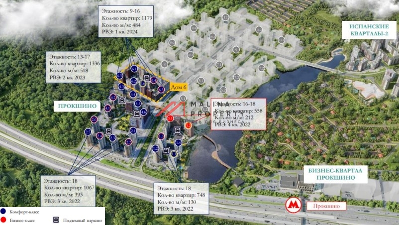 Продажа торгового помещения в новом ЖК Прокшино