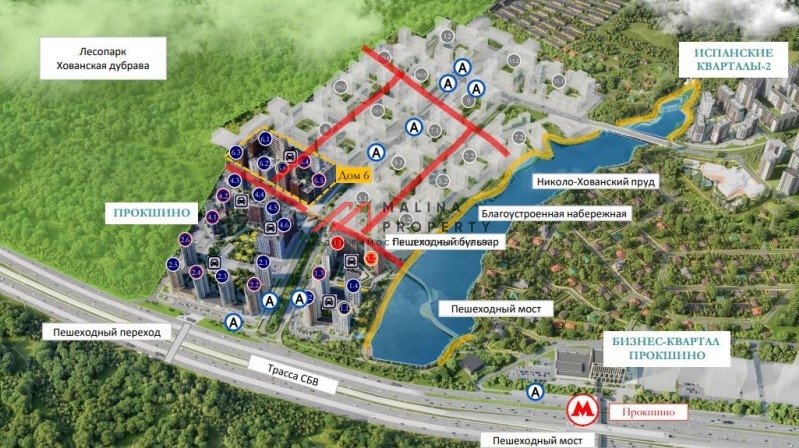 Продажа торгового помещения в новом ЖК Прокшино