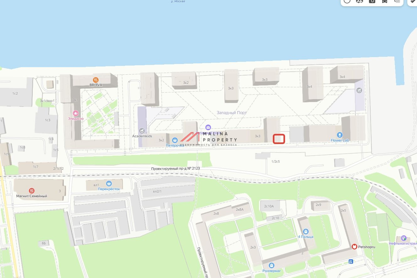 Продажа торгового помещения в ЖК Западный Порт