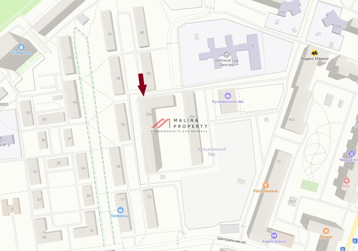 Аренда помещения в ЖК "Кузьминский Лес"