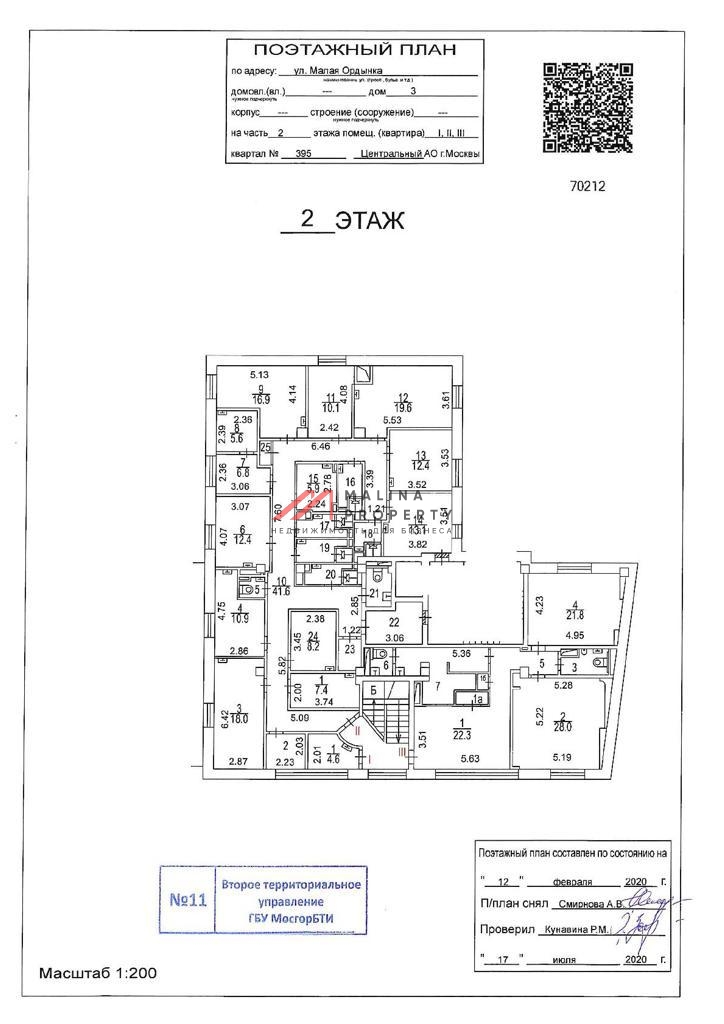 Аренда коммерческого помещения на Малой Ордынке