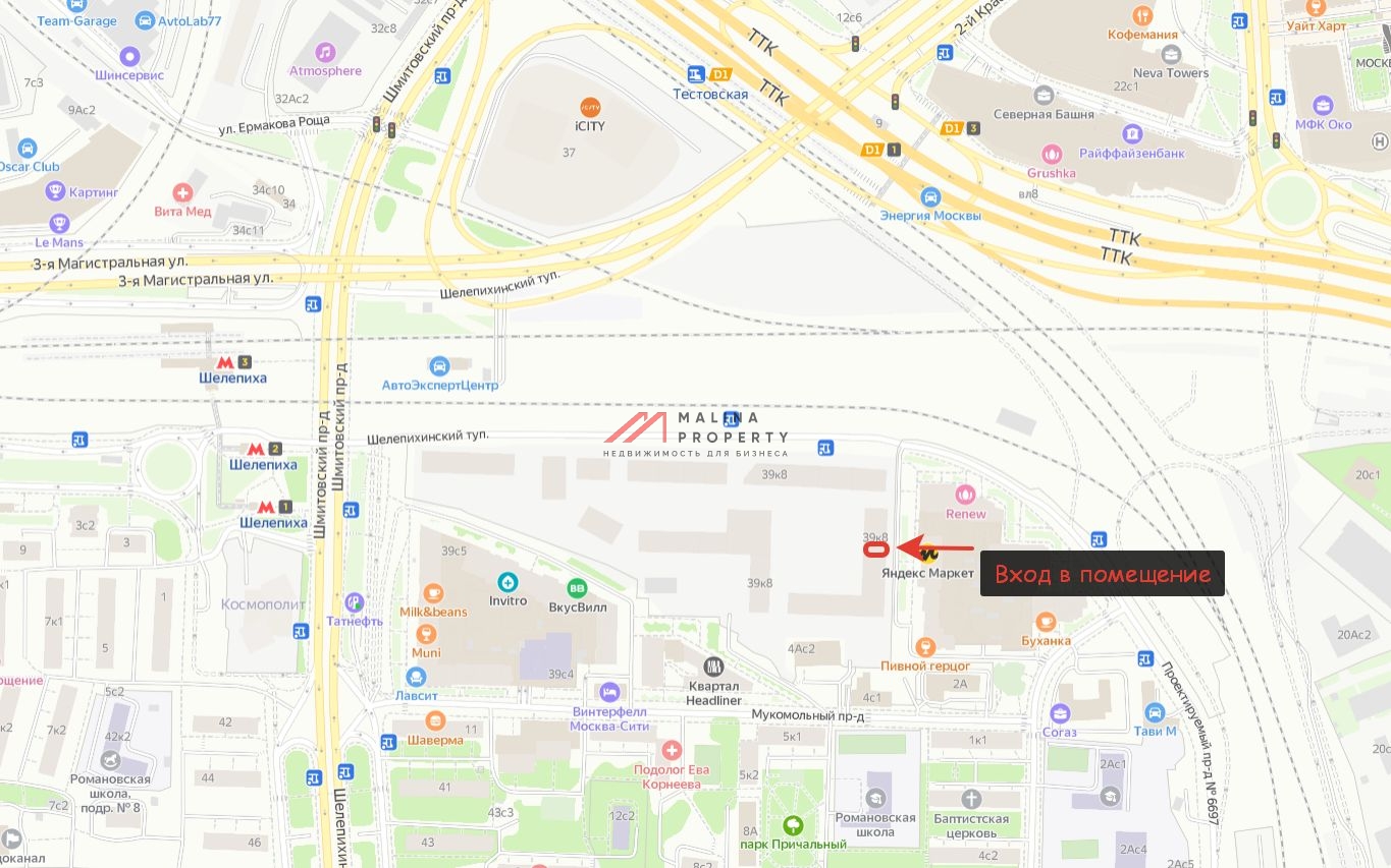 Аренда помещения в крупном ЖК HEADliner