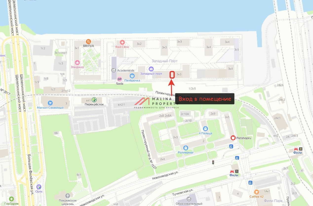 Аренда помещения в ЖК Западный порт