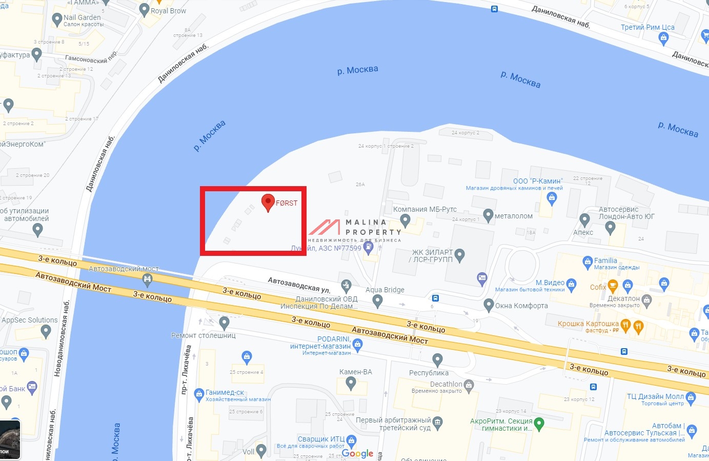 Продажа торгового помещения в ЖК "Форст" на Симоновской набережной