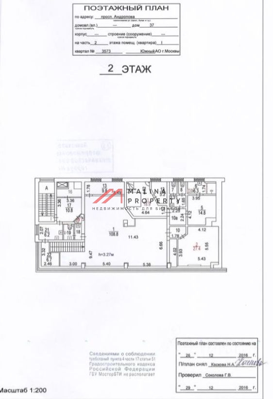 Продажа помещения на входе в Музей-заповедник "Коломенское"