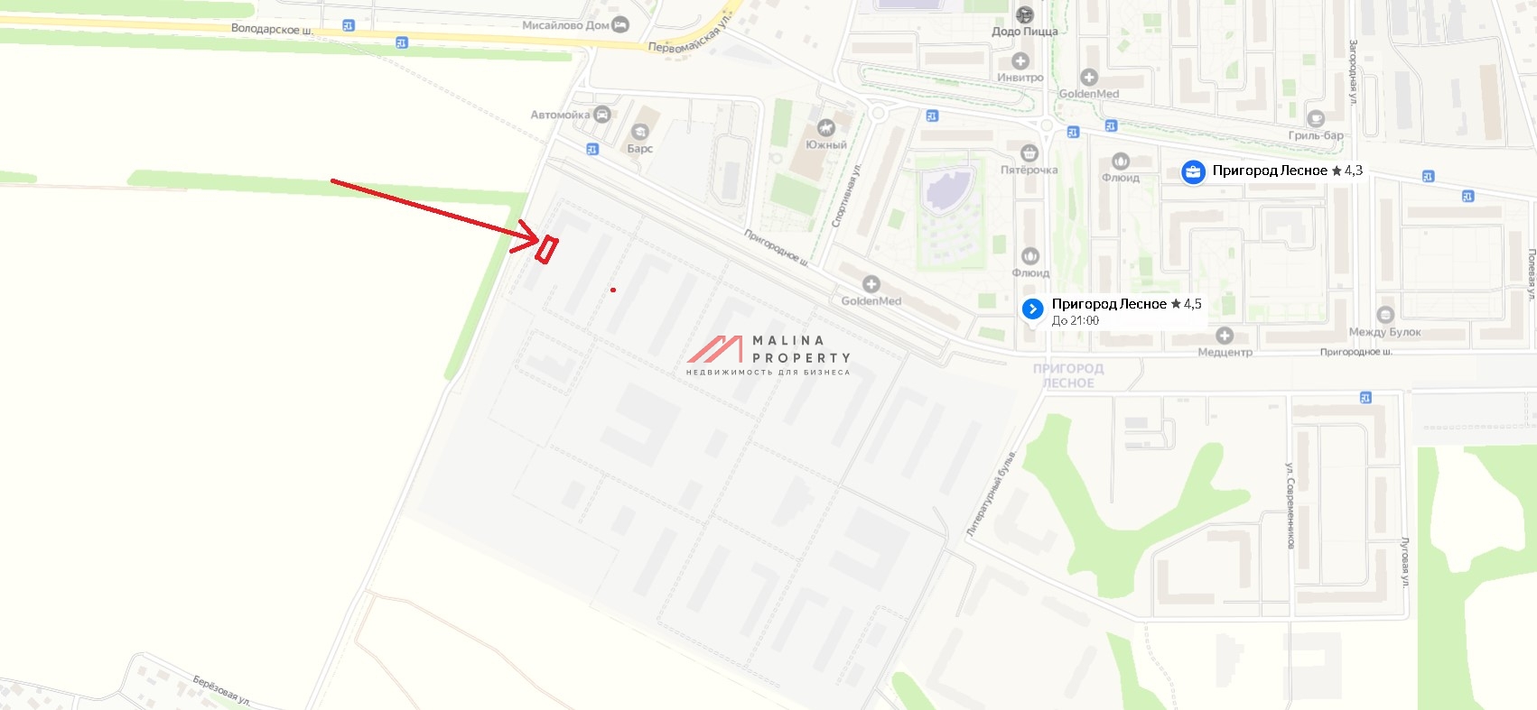 Продажа торгового помещения в ЖК «Пригород Лесное»