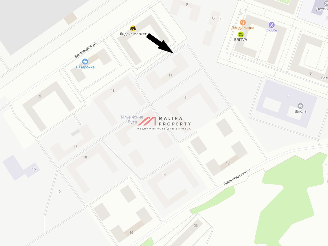 Аренда торгового помещения в ЖК Ильинские Луга