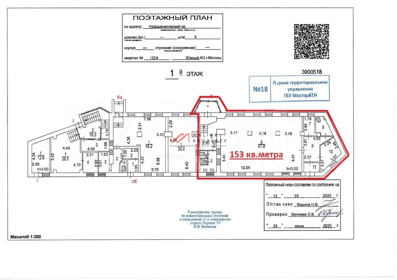 Продажа торгового помещения с арендатором "Мята Lounge"