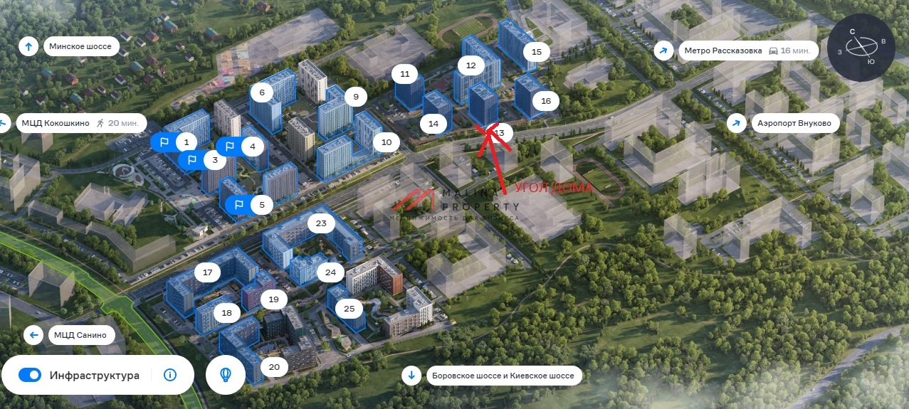 Аренда помещения в ЖК Новое Внуково