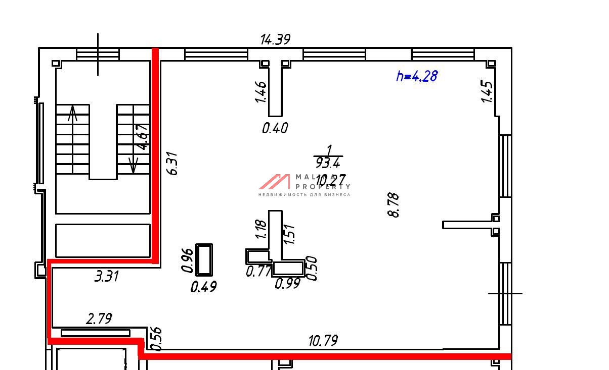Аренда торгового помещения в ЖК "Мичуринский парк"