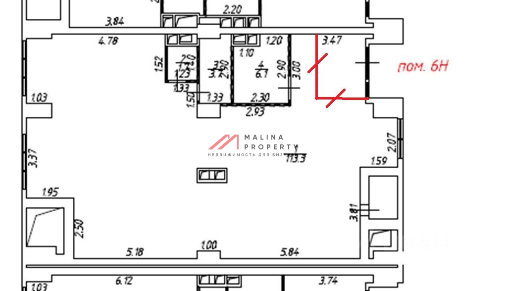 Продажа помещения с сетевым арендатором "Soda" в новостройке 