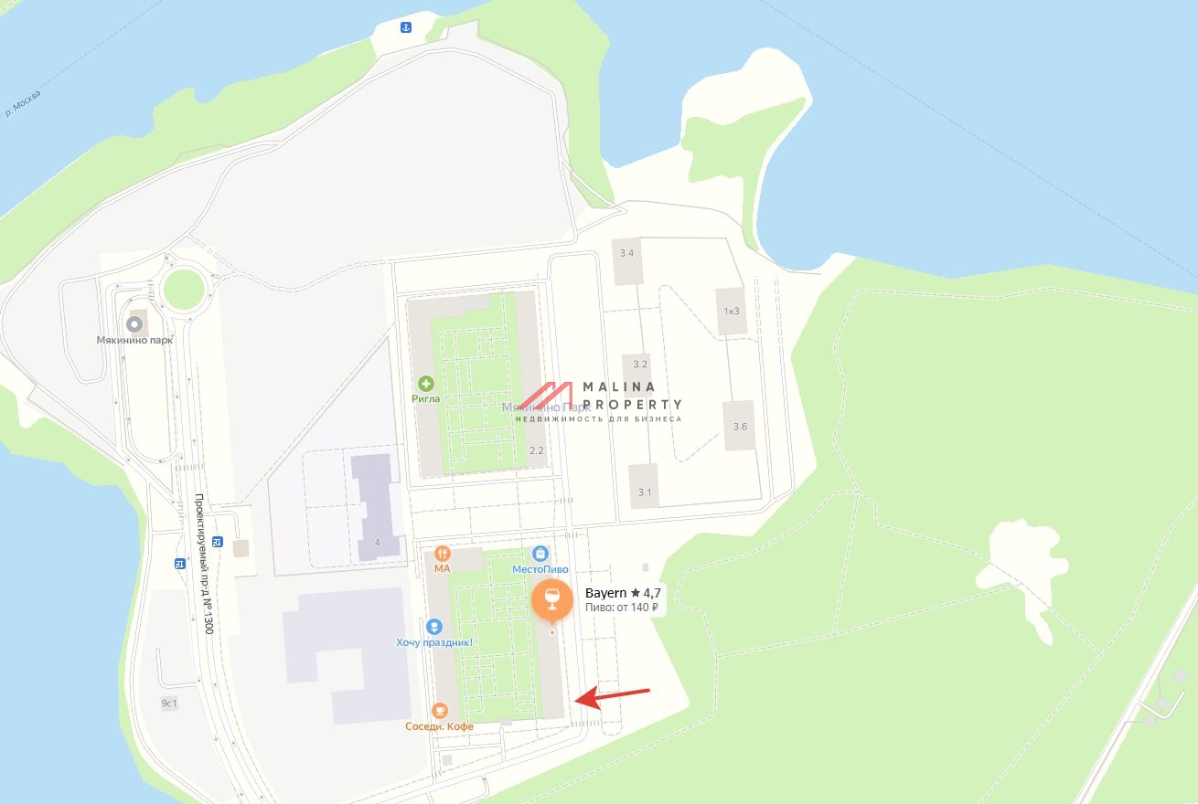 Аренда торгового помещения в ЖК "Мякинино парк"