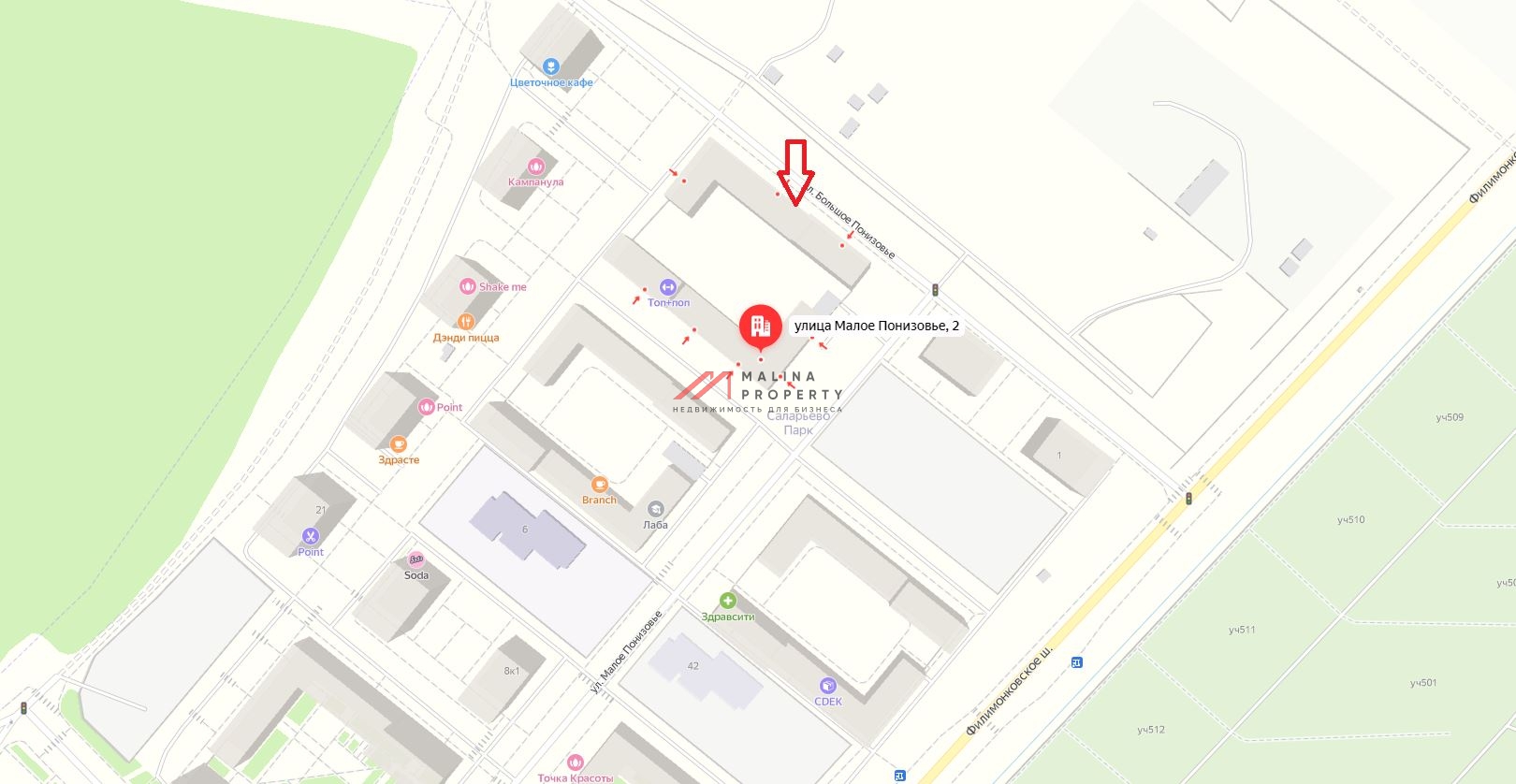 Аренда нежилого помещения в ЖК "Саларьево Парк"