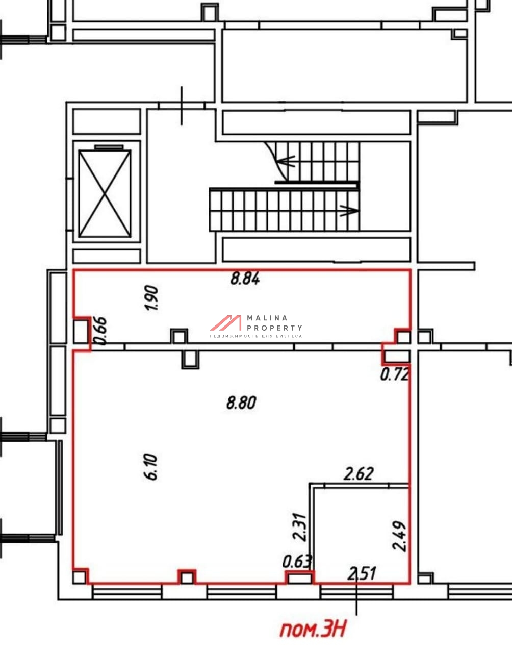 Аренда коммерческого помещения в ЖК "Саларьево парк"