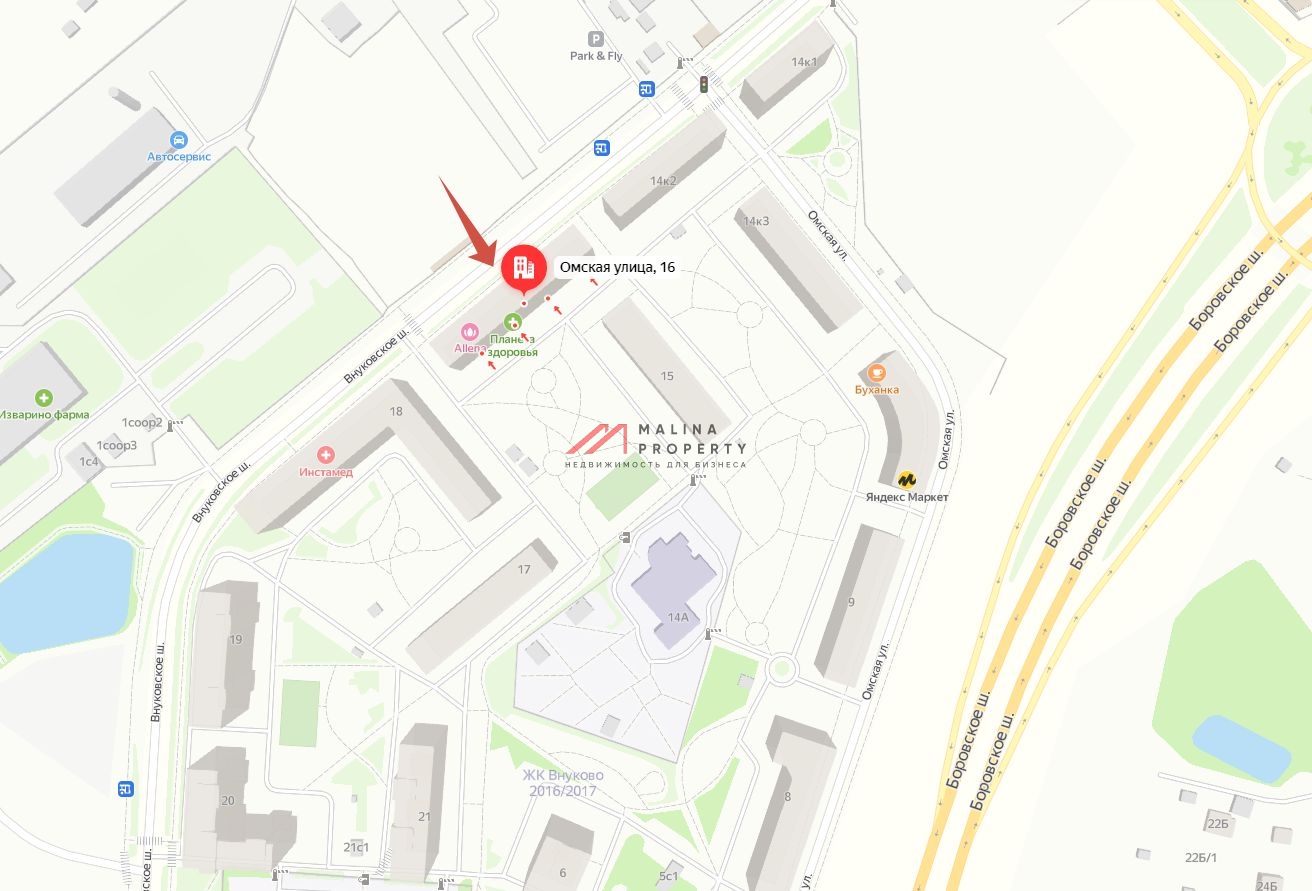 Продажа помещения с арендатором "Винлаб" в ЖК "Внуково 2017"