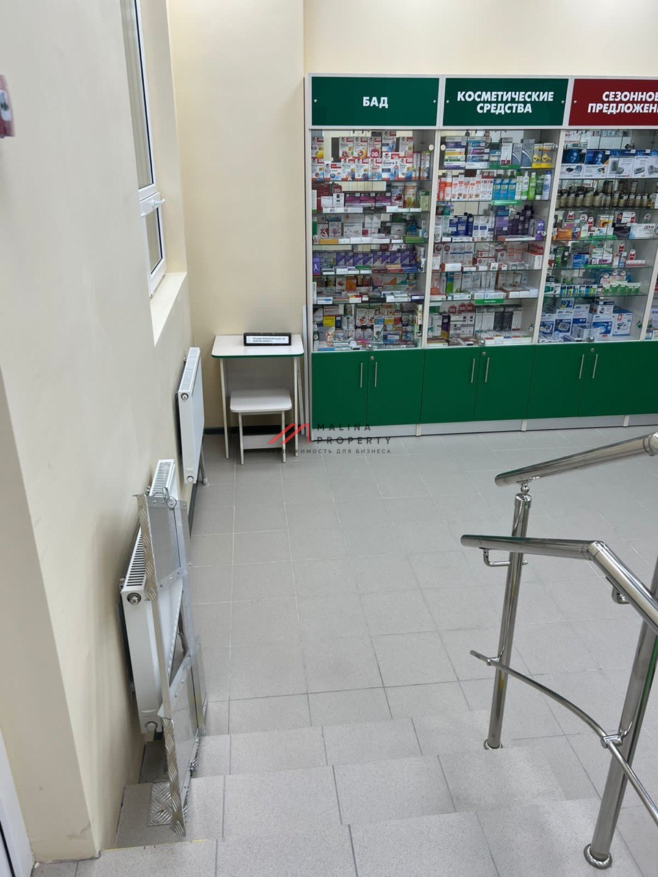 Продажа помещения с арендатором аптека Столички