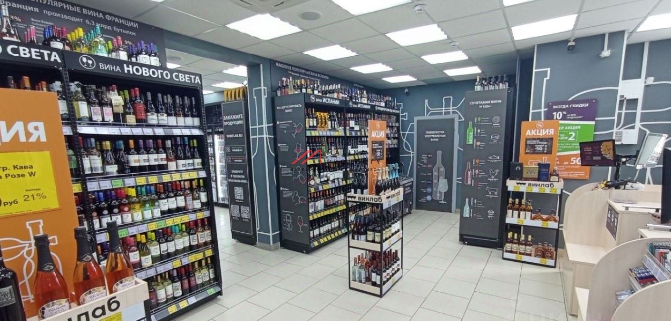 Продажа помещения с алкомаркетом Винлаб на Ленинградском шоссе
