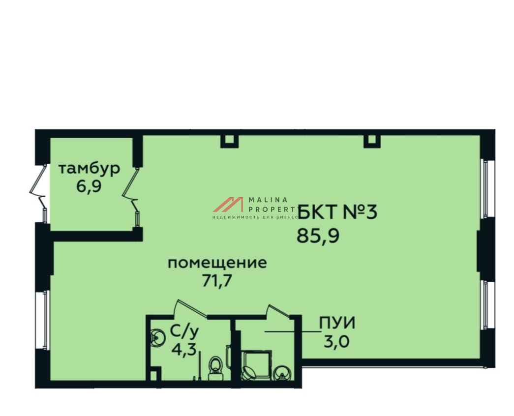 Аренда помещения в жилом комплексе Эко Бунино