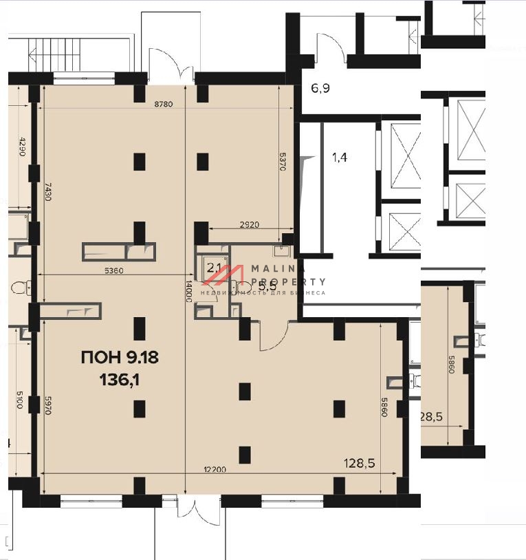 Аренда коммерческого помещения в ЖК Первый Ленинградский