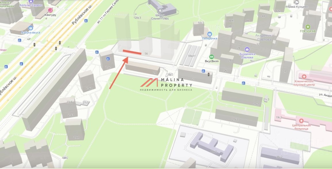 Аренда торгового помещения в ЖК "Академика Павлова" 