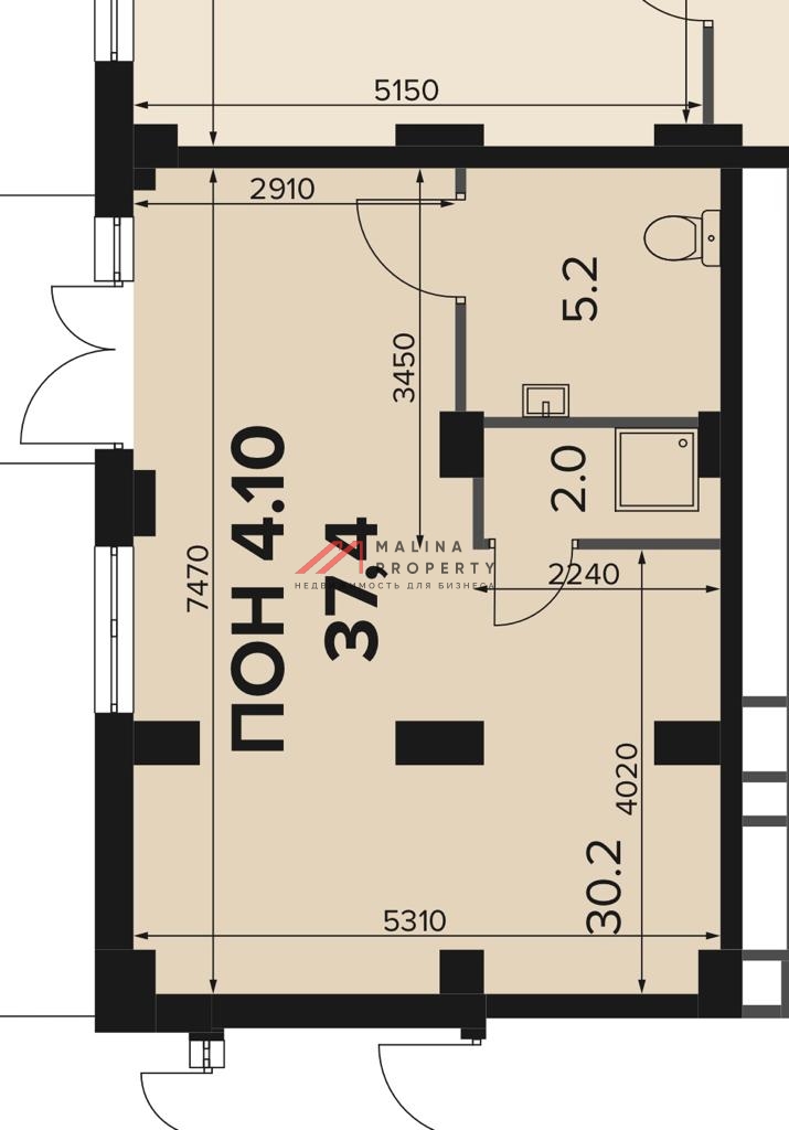 Аренда помещения в ЖК "1-й Ленинградский" рядом с "Пятёрочкой"