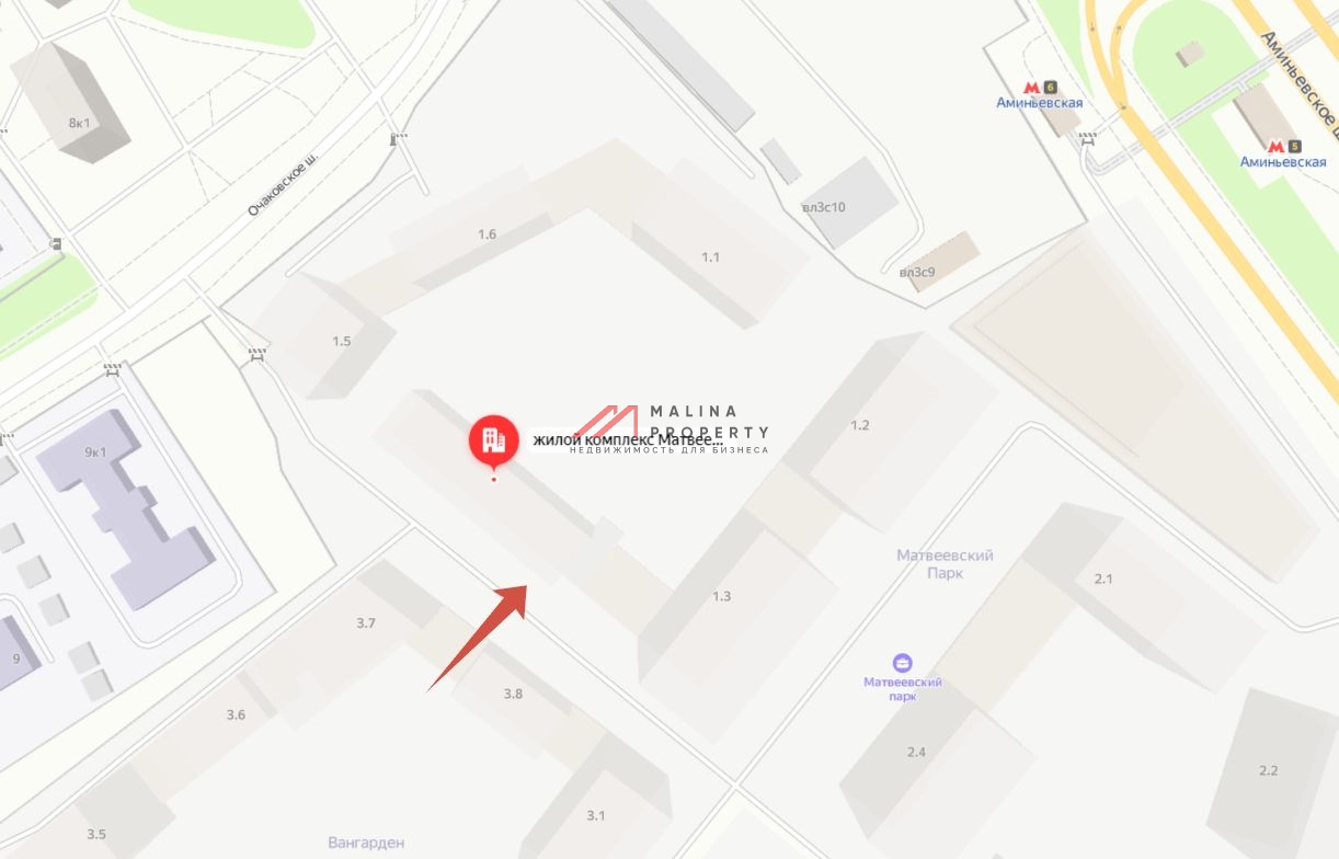 Аренда торгового помещения в ЖК "Матвеевский парк"