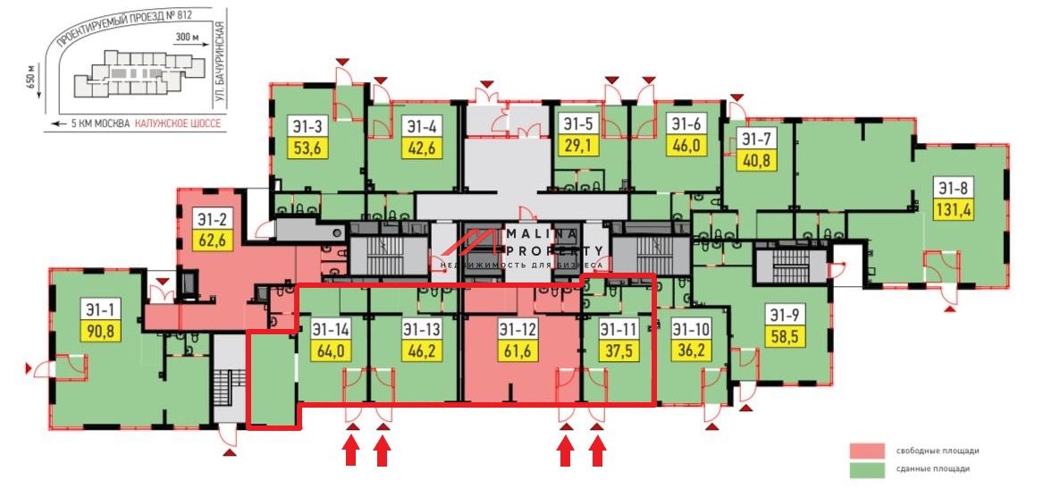 Продажа торгового помещения в Коммунарке