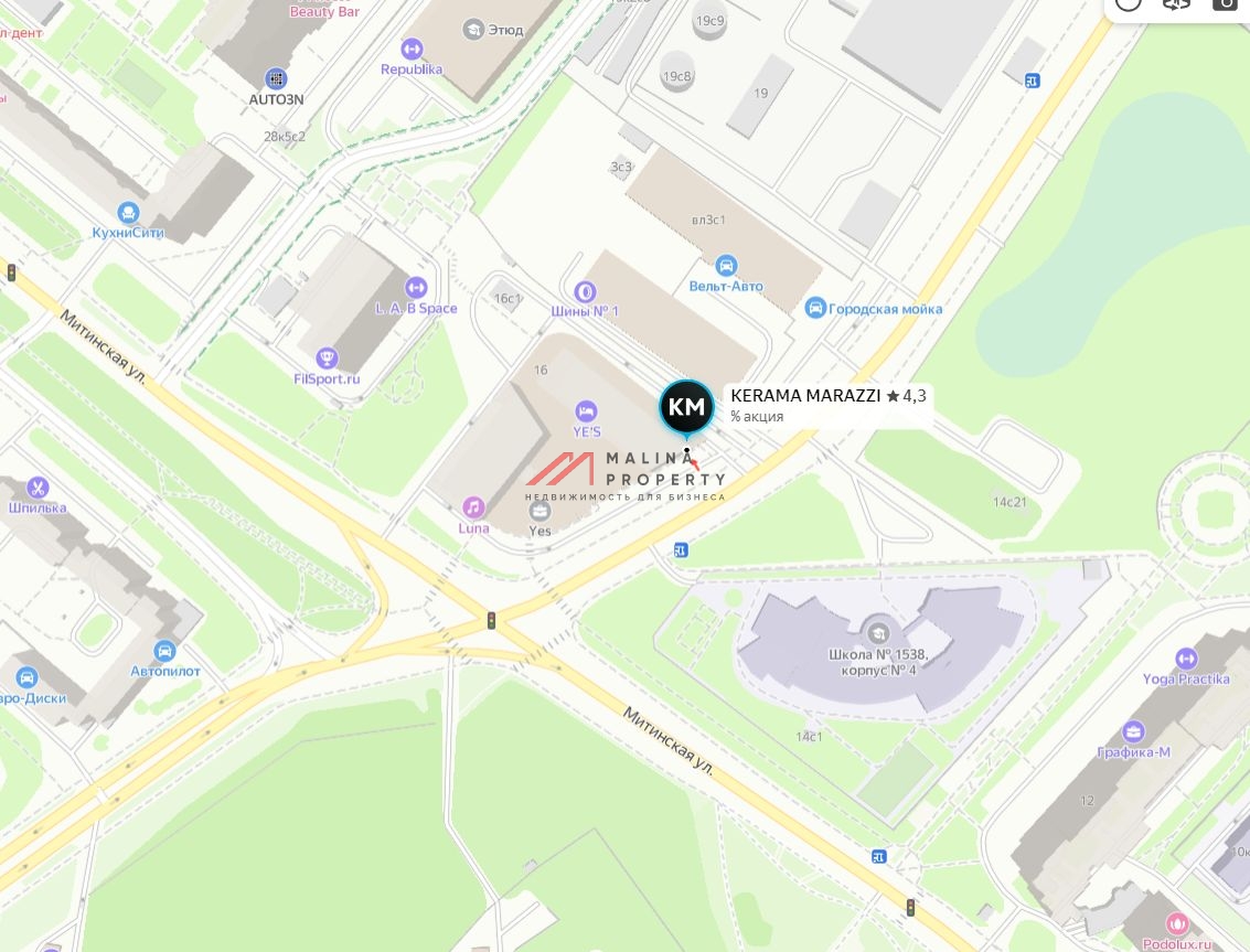 Аренда торгового помещения в Митино