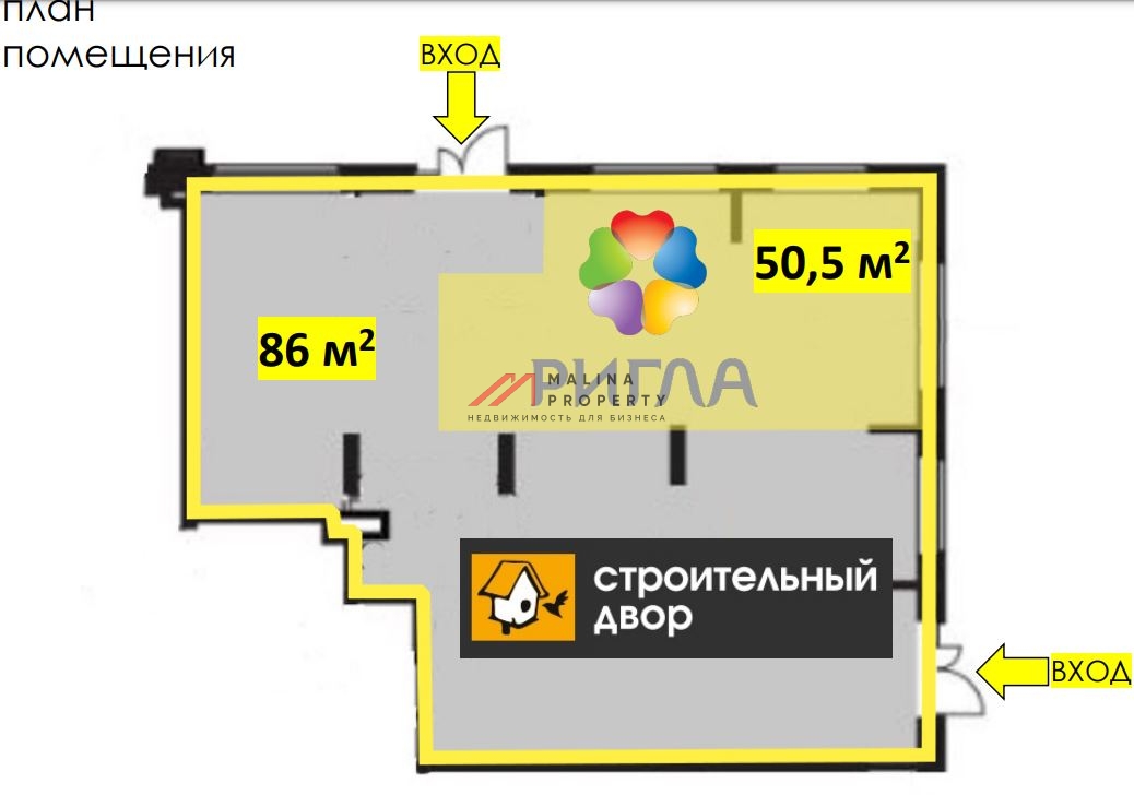 Продажа помещения с арендаторами в ЖК Новое Медведково