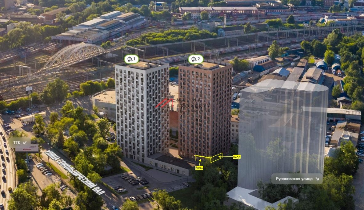 Продажа помещения с арендатором в ЖК «Сокольнический вал 1»