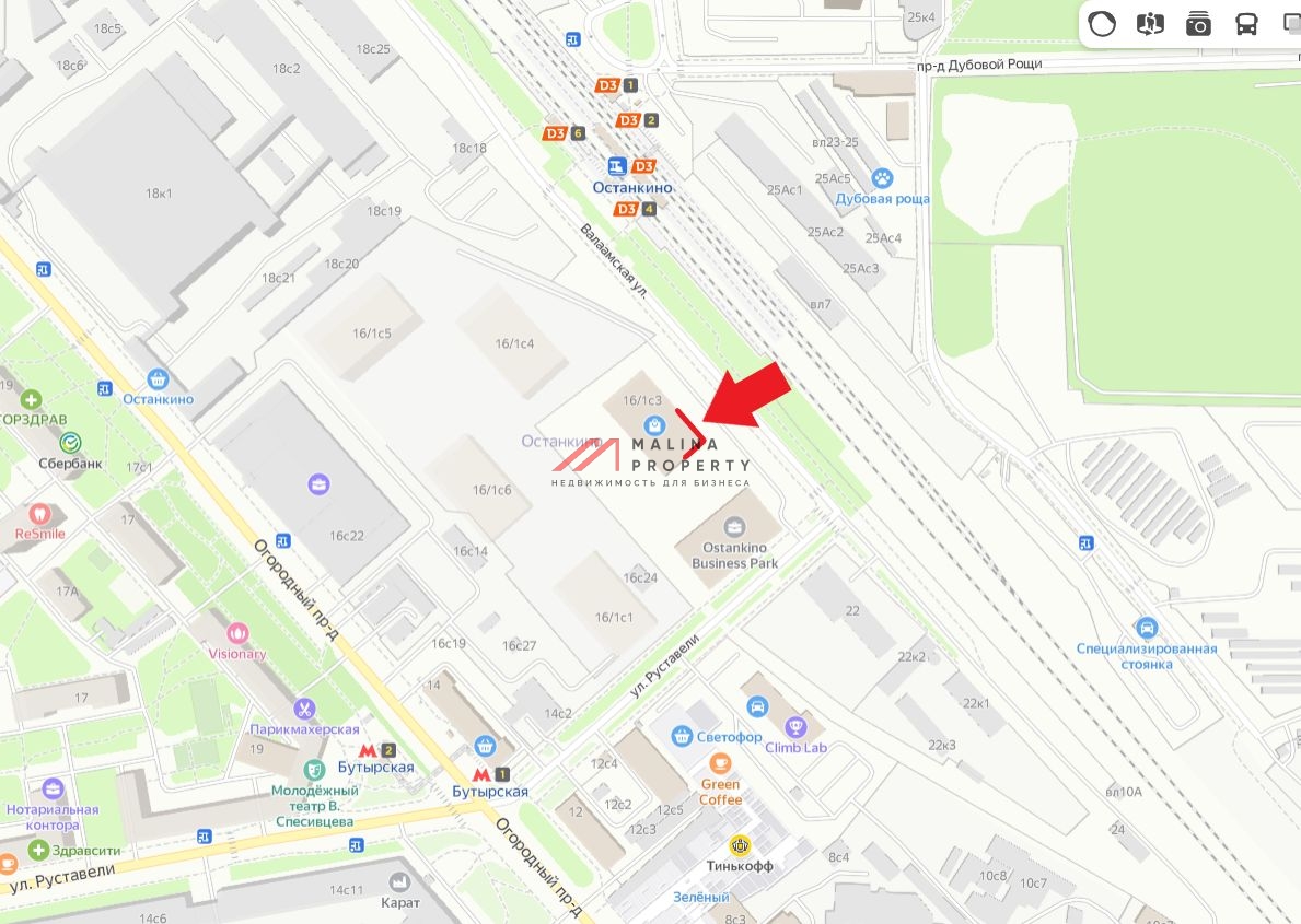 Аренда помещения в БЦ "Ostankino Business Park"