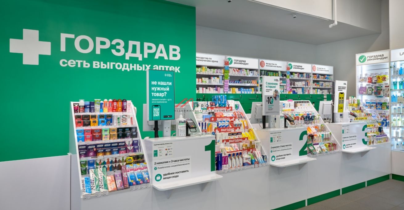 Продажа торгового помещения с арендатором аптека