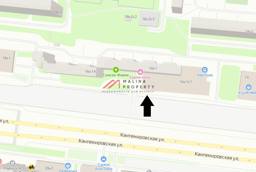 Аренда торгового помещения на Кантемировской улице
