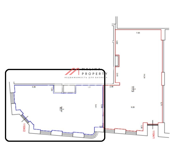 Продажа помещения в ЖК Царская площадь