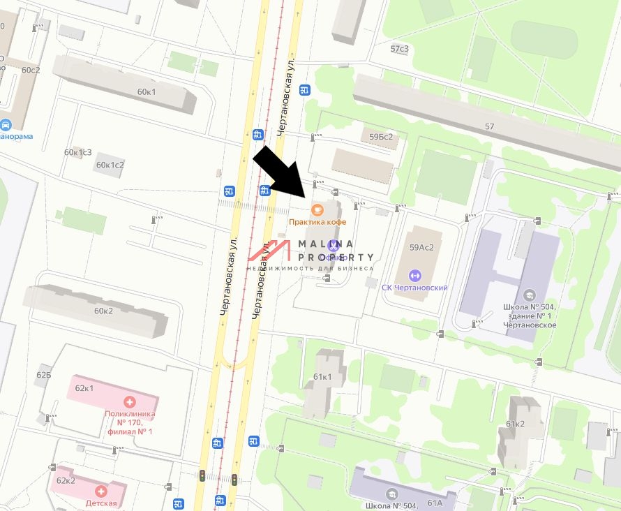 Продажа помещения с сетевыми арендаторами в Чертаново