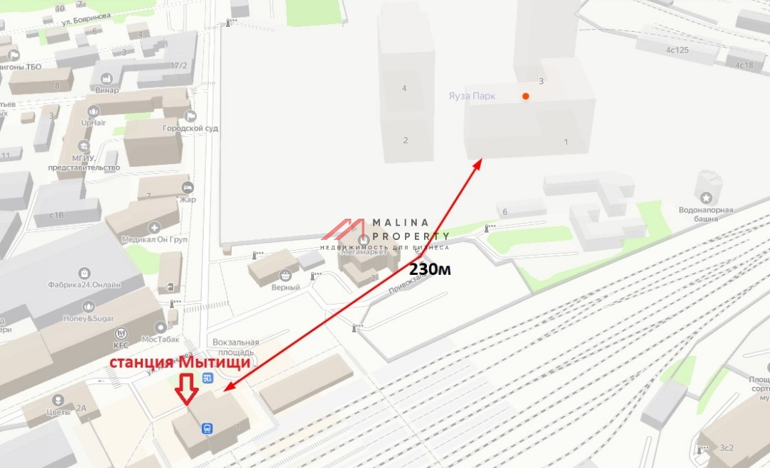 Аренда торгового помещения в ЖК Яуза Парк