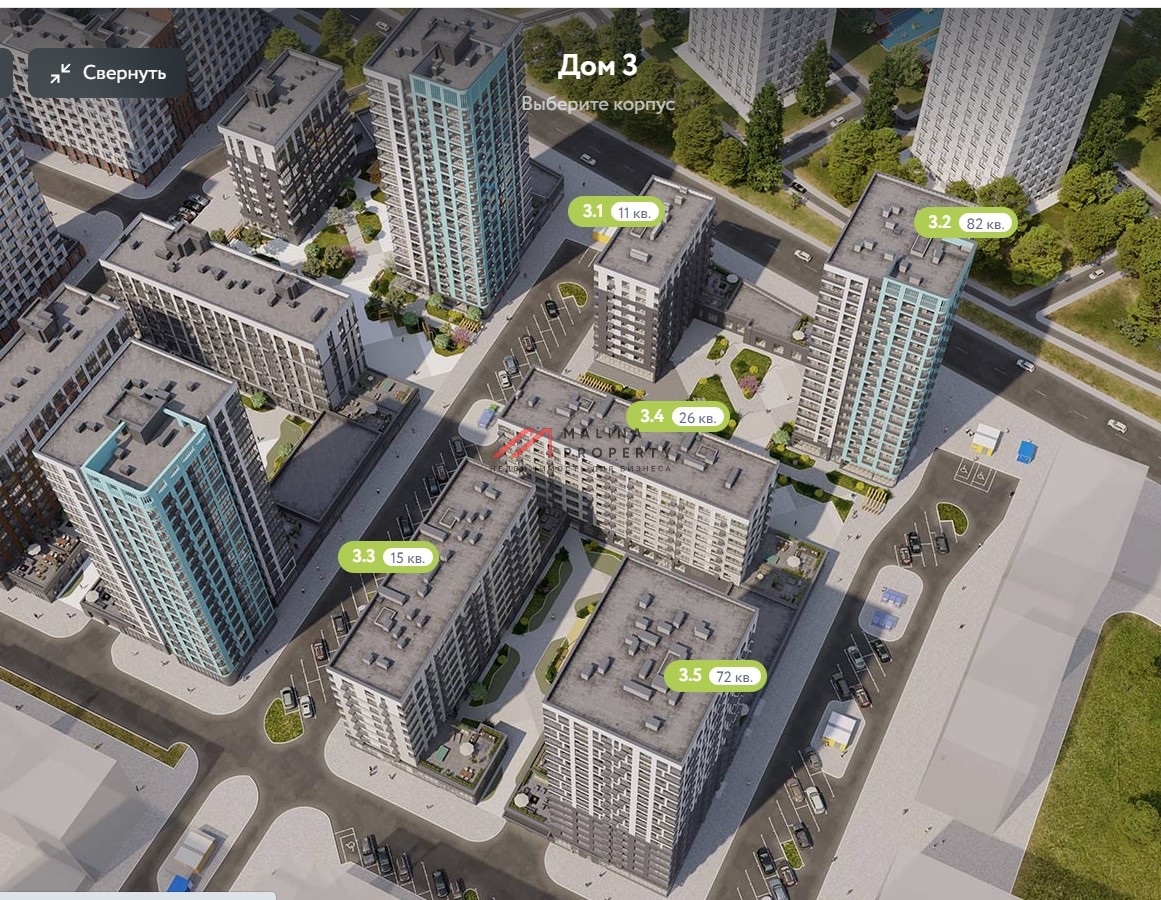Аренда торгового помещения в жилом комплексе Бунинские кварталы