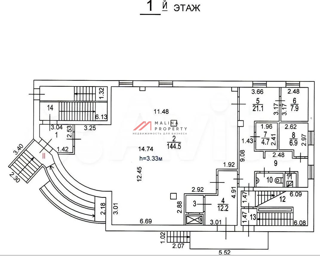 Продажа здания в спальном районе с супермаркетом Пятёрочка