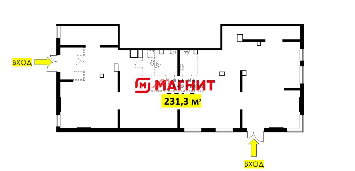 Продажа торгового помещения с магазином "Магнит" в ЖК "Руставели 14"
