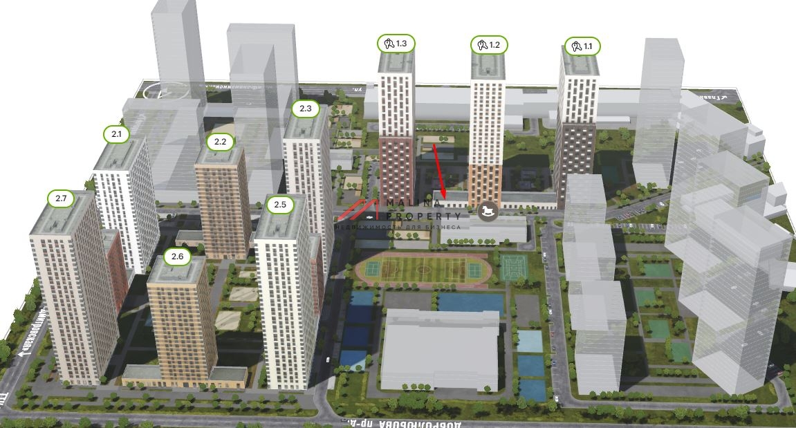 Аренда коммерческого помещения ЖК Руставели 14